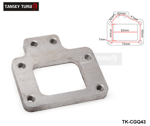 TANSKY - T2 T25 T28 GT28 Stainless Steel Weld On Turbo Manifold Exhaust Flange For Nissan TK-CGQ43.