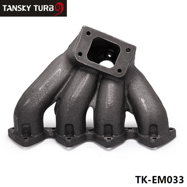 TANSKY - T3 Top Mount Cast Iron Turbo Manifold Exhaust Header with 38mm Wastegate Port For Honda Civic B16 B18 B-Series TK-EM033