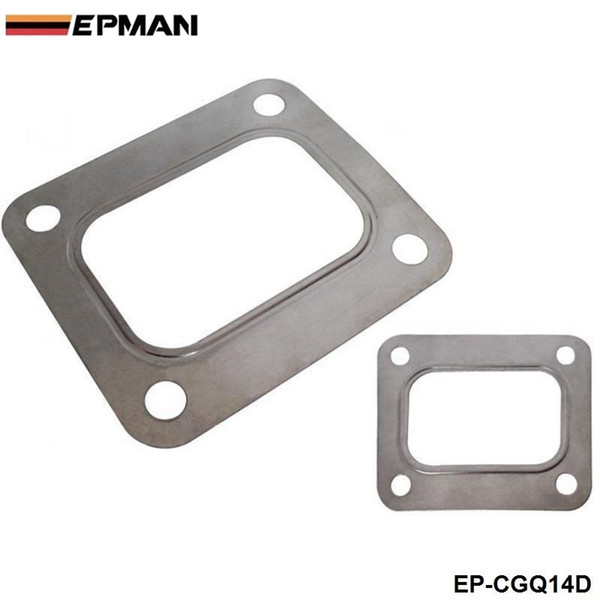 EPMAN T04E T66 T70 GT35 GT40 T4 Turbo Turbine Inlet Gasket T4 Flange Gasket 4 Bolt 304 Stainless Steel EP-CGQ14D