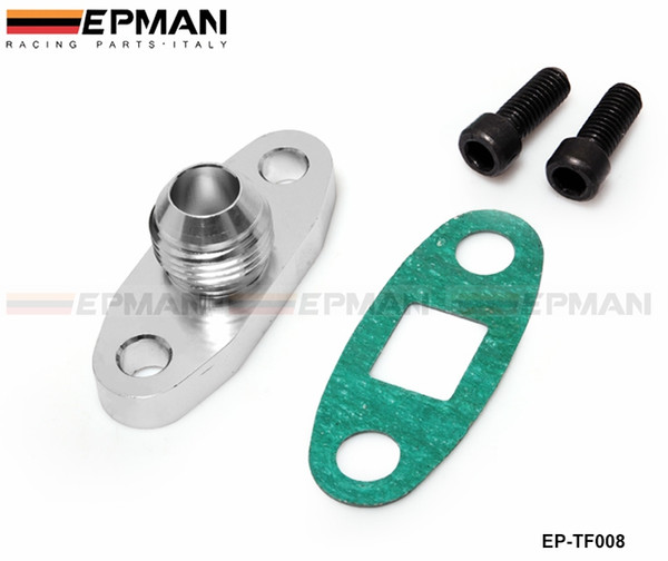 EPMAN Billet Turbo Oil Drain Return Flange 10AN For Garrett GT28 GT30 GT35 (Turbocharge Hole Szie:38mm M8 ) EP-TF008