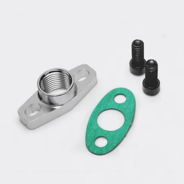 Free-post Wholesale Turbo Oil DRAIN OUTLET Flange Gasket Adapter Kit 10AN Female an10 1/2NPNT Fitting T3 T4 EP-TF005-FS