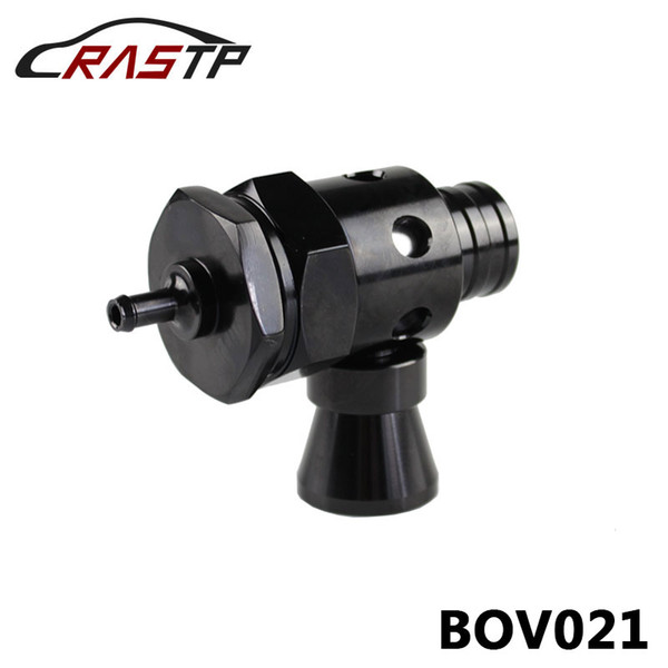 RASTP-Universal Car Turbo BOV Dump Blow Off Valve Whistler Adjustable & High Performance Sound Simulator Kit 25mm Red Black RS-BOV021