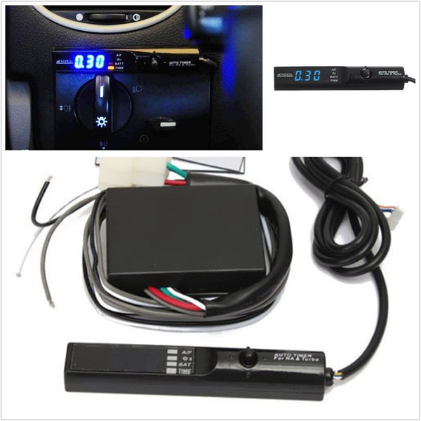 Universal 12V Car SUV LED Digital Turbo Timer for Turbo & NA Black Pen Control