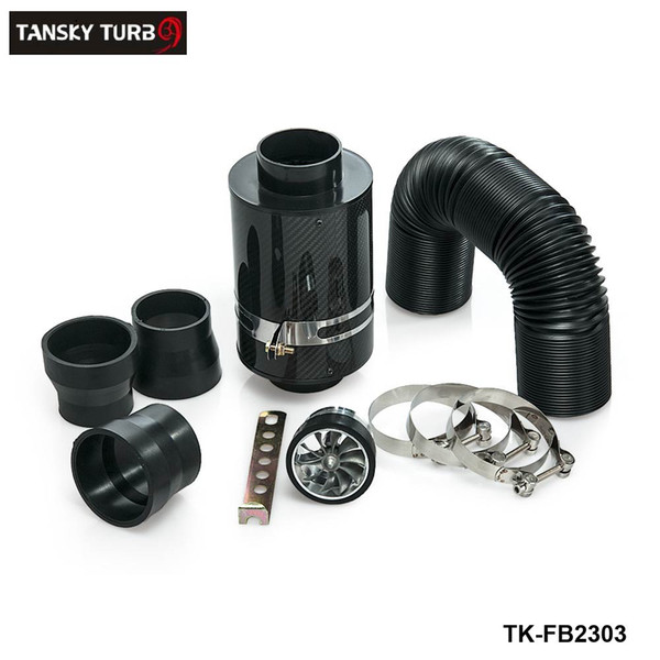 Tansky - High Quality KRICNG Cold Feed Induction Kit & Carbon Fibre Air Filter Box with fan TK-FB2303