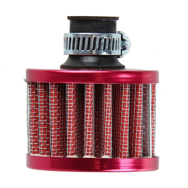 Dia 12mm Red Car Auto Motor Vehicle Air Filter Cold Air Intake Filter Cleaner Turbo Vent Crankcase Breather Car Accessories