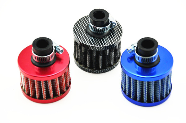 Blue Universal 13mm Car Secondary Air Intake Filter High Flow air cleaner Engine Can be cleaned dust Washable