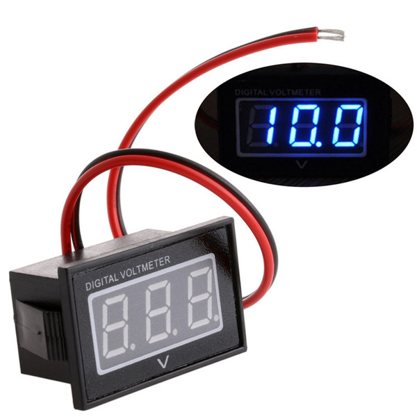 New Waterproof Battery Meter DC 2.5-30V Auto Car Gauge Digital Voltmeter LED Red