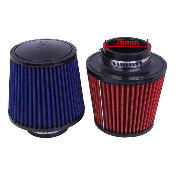 Universal 76mm Car Air Intake Filter Cleaner Auto Hemisphere Mushroom Head Beehive Cleaner Reduce Engine Intake Resistance