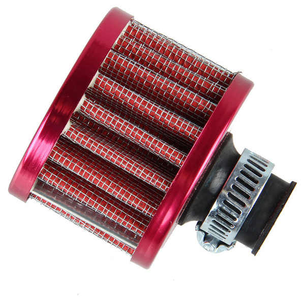 12mm Red Car Cone Cold Air Intake Filter Turbo Vent Crankcase Breather Free Shipping Sales