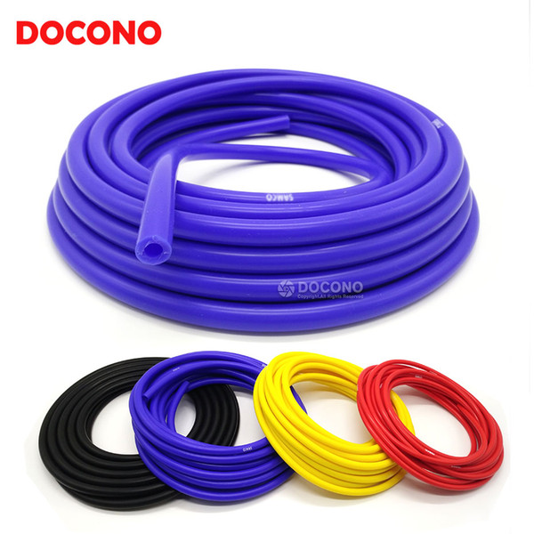 Universal 3mm/4mm/6mm/8mm Silicone Vacuum Tube Hose Silicone Tubing Blue Black Red Yellow