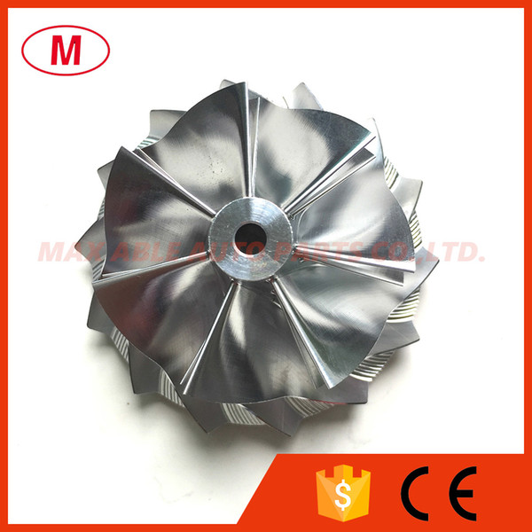 KP39 43.00/53.00mm 7+7 blades Forward High Performance Turbo Billet Compressor wheel/Aluminum 2618/Milling compressor wheel for Turbo CHRA