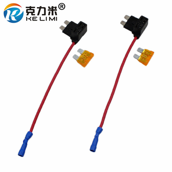 2pcs NEW ATM Add-A-Circuit for standard Blade Style Fuse Fuse Holder Tap Piggy Back MINI Blade Fuse Holder ATM APM