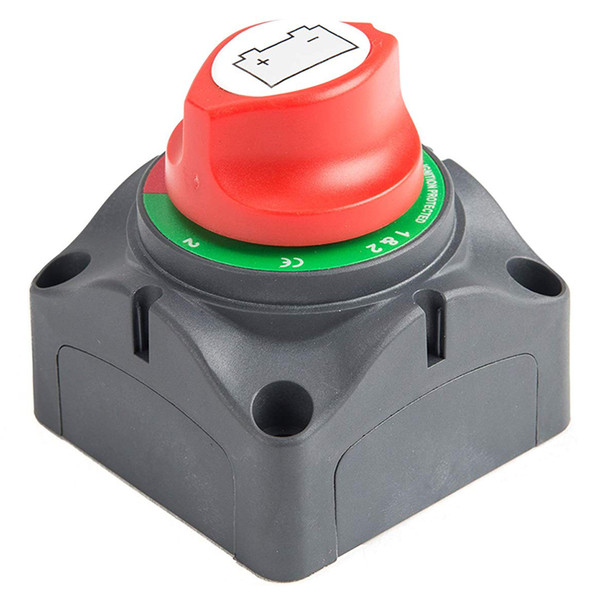 LOONFUNG LF214 3 Position Disconnect Isolator Master Switch 12-60V Battery Power Cut Off Kill Switch for Car/Vehicle/RV/Boat/Marine