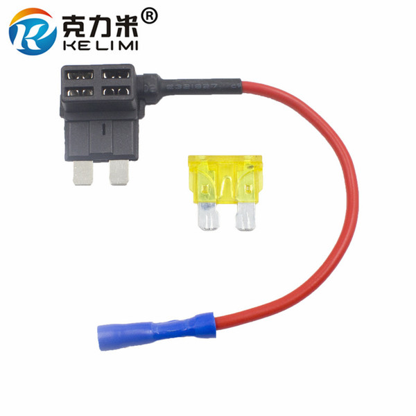 KELIMI Add A Circuit Standard Fuse boxes Tap Piggy Back Standard Blade Fuse Holder ATO 12v 24v Fuse Adapters