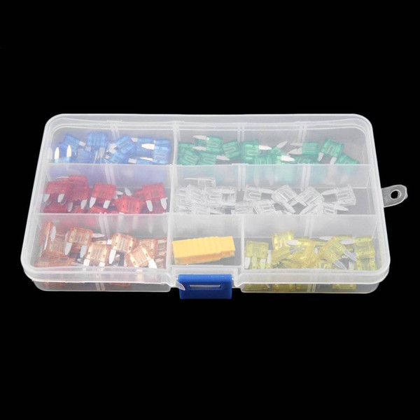 free shipping yentl 120Pcs/Lot Automotive Blade Fuse Box Portable Car APM Mini Blade Mixed Set Set Kit for Car Auto Van Truck Boat