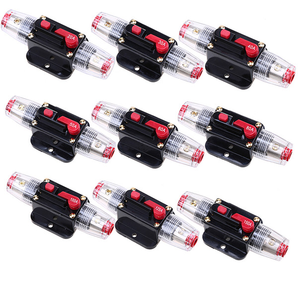 20A/30A/40A/50A/60A/80A/100A/125/150A AMP Car Protection Audio Inline Circuit Breaker Fuse Electrical Circuit Protection