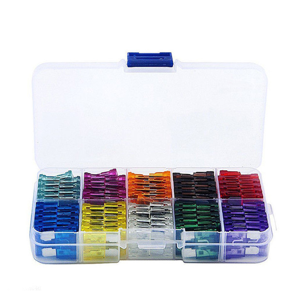 100pcs 2A-35A Blade Fuse Kit Assortment Auto Car Truck Motorcycle Fuses Kit Box M00186