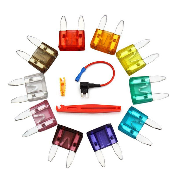 Auto Fuse Assortment 100Pcs/Lot APM ATM 3A 5A 7.5A 10A 15A 20A 25A 30A 35A 40A+BoX Tools Kit Car Fuze Types Mini Blade Fuse