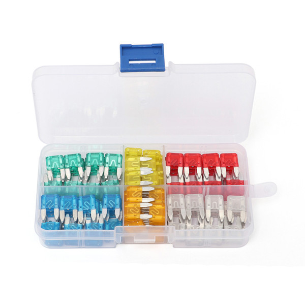 120Pcs Profile Small Size Mini Blade Fuse Assortment Set Auto Car Truck DG 5 10 15 20 25 30A Fuse Box