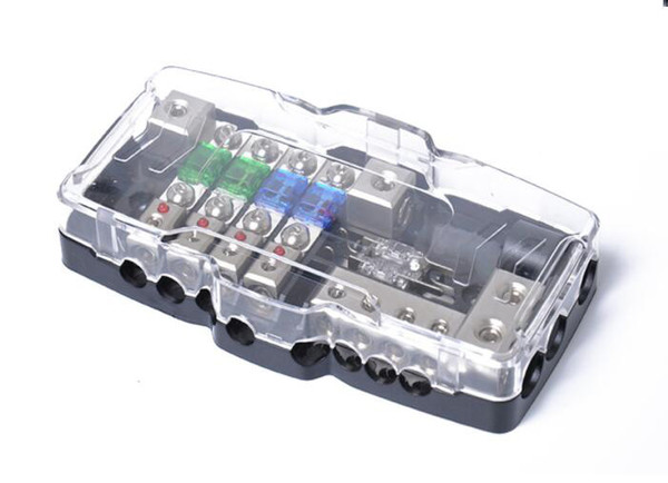 Automotive Multi-Function Fuse Cartridge with LED Light - Quad 30A/60A Fuse Box Multiple AFS Fuse