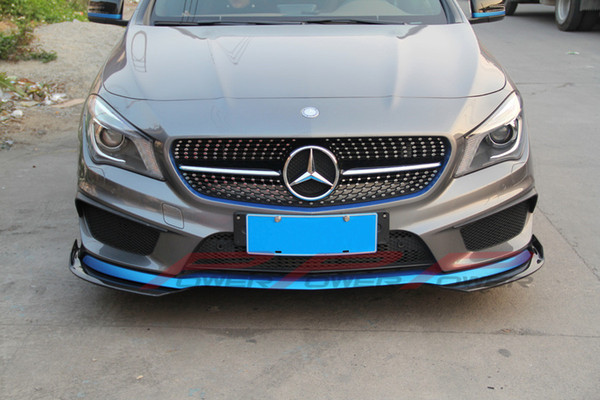 Car styling Carbon Fiber Front Splitter For Mercedes Benz CLA250 CLA260 CLA45AMG 2013 2014 2015