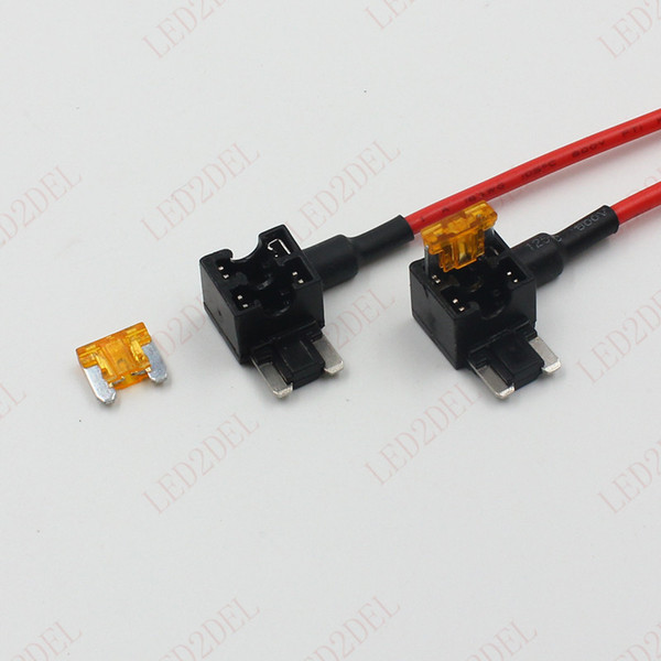 Auto Car MICRO2 Fuse Box TAP Add A Circuit Plggy Back MICRO standard blade Mini Fuse Holder Socket Cable 13cm