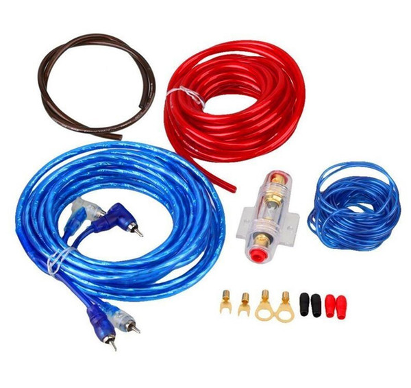 ZOOKOTO 1500W 8GA Car Audio Subwoofer Amplifier Installation Kit AMP Wiring Fuse Holder Wire Cable Kit