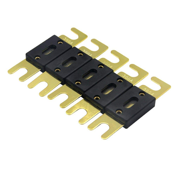 ZOOKOTO hot sale 5 Pack ANL Fuses 300Amp Gold Plated Fuse for car audio wiring systems