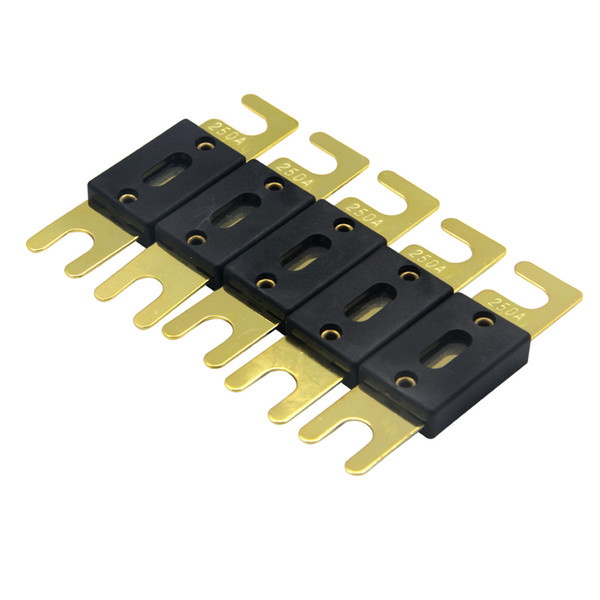 ZOOKOTO hot sale 5 Pack ANL Fuses 250Amp Gold Plated Fuse for car audio wiring systems