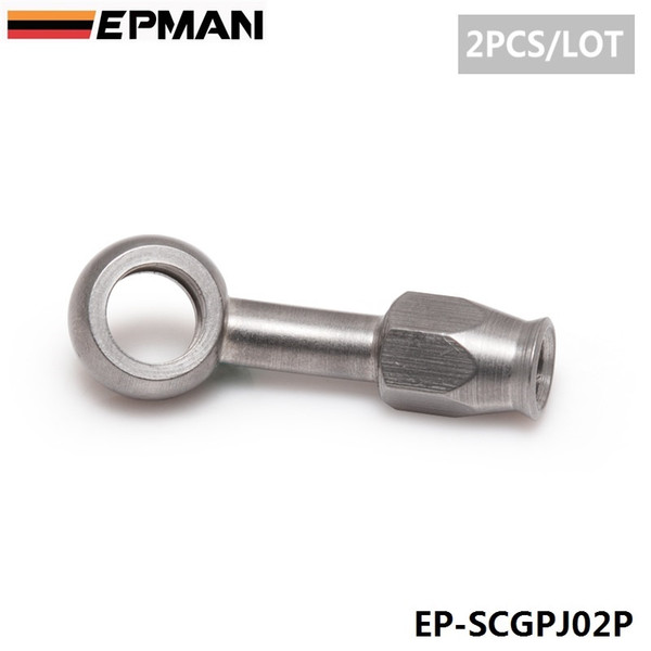 EPMAN 2PCS/LOT AN-3 10mm 28 Degree Stainless Steel Banjo Eye Brake Hose Fitting For Car Auto Motorcycle EP-SCGPJ02P(2PC)