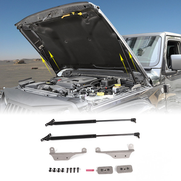 Cover Hydraulic Rod Car Hydraulic Rod For Jeep Wrangler JL 2018+ High Quality Auto Exterior Accessories