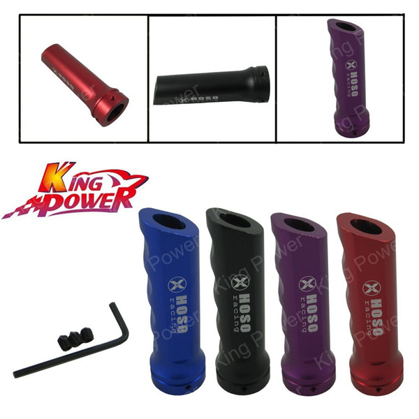 Free Shipping - KP- Black Racing Style Car Handle Cover Side Handbrake Sleeve Aluminum-Black,Purple,Red,Blue