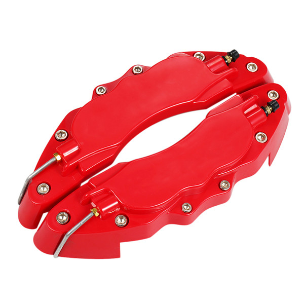 High Quality ABS Plastic Truck 3D Red Useful Car Universal Disc Brake Caliper Covers Front Rear Auto Universal Kit(L)