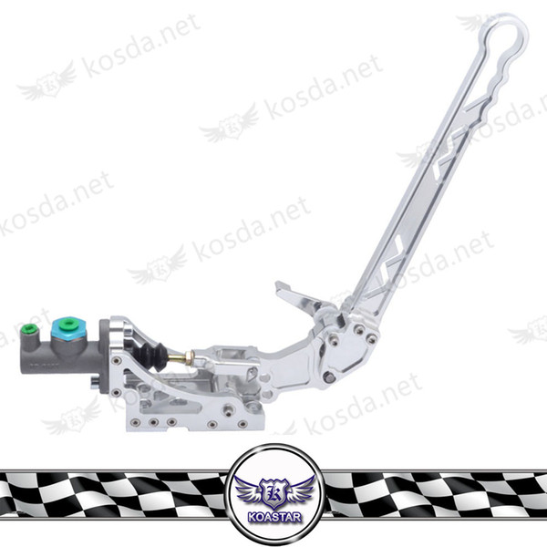 Universal Hydraulic Handbrake Horizontal Rally Drifting E-Brake Lever Silver Type-8