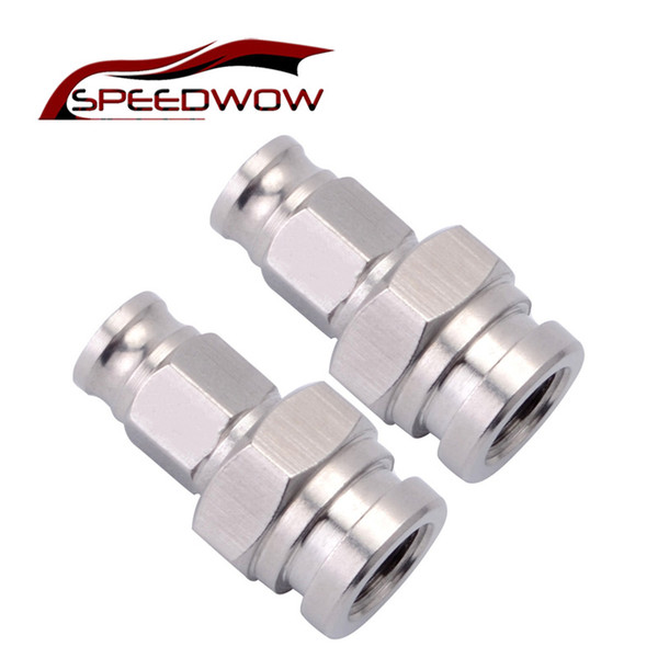 SPEED AN -3 Hose to M10x1.0 Female Straight Stainless Steel Concave Seat Swivel Hose End Brake Line Fitting