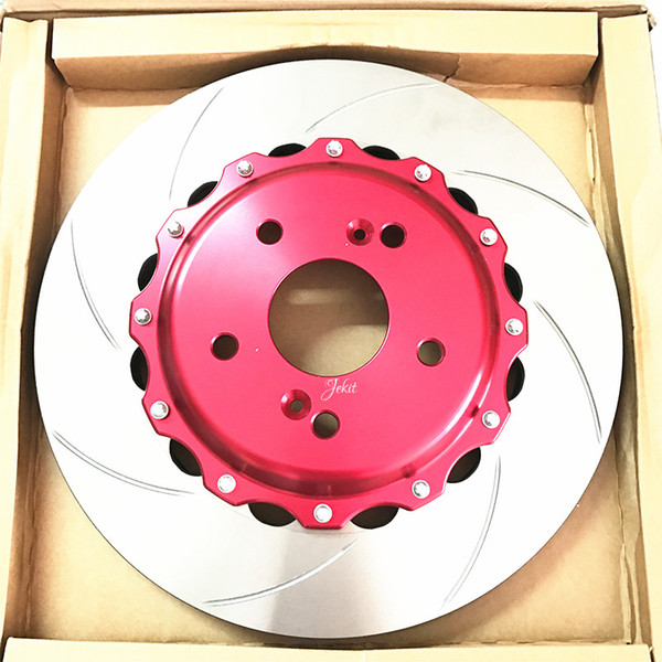 Jekit 285*24mm arc brake disc rotors with red center cap for 106 year 1994 for Ap7600 brake calipers