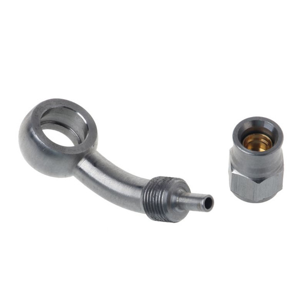 High Quality CNC Machined AN-3 to M10 Metric 10mm 45 Degree Stainless Steel Brake Hose Fitting