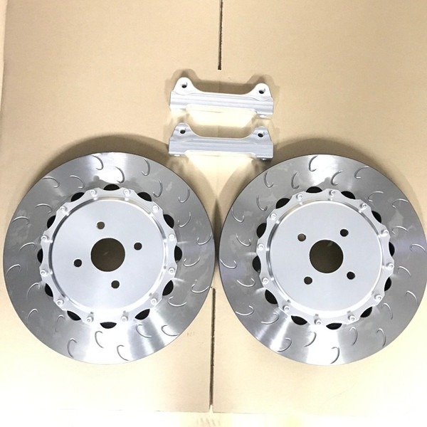 Jekit Brake part 330*28mm brake disc rotors with center hats and adaptors for land cruiser 100 for Ap5200 calipers