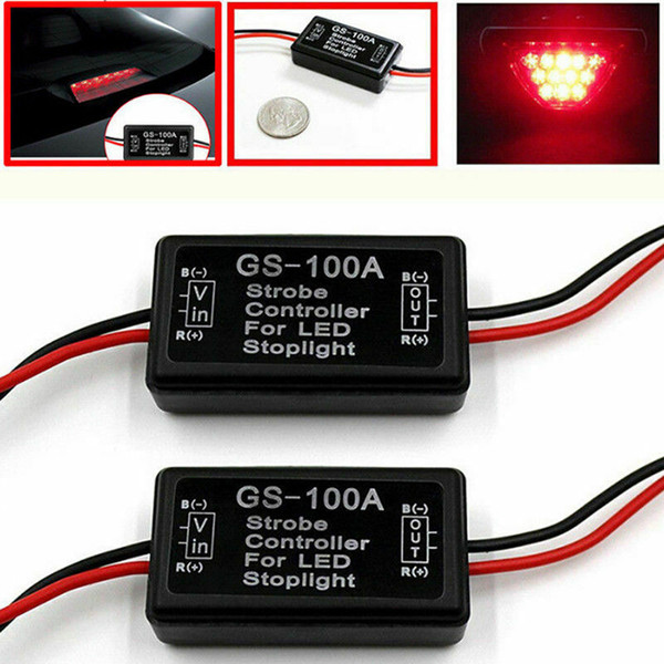 Vehicle Car GS-100A LED Brake Stop Light Strobe Flash Module Controller Box