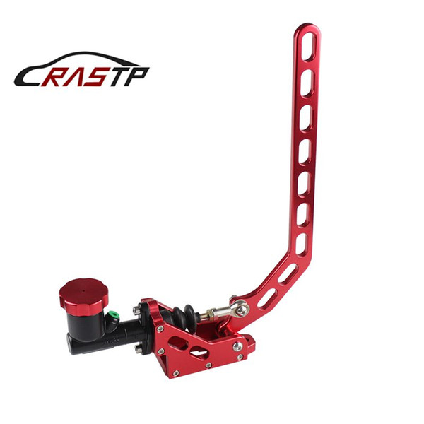 RASTP-Aluminum Hydraulic Drift Hand Brake Racing Parking Handbrake Lever Gear With Locking Oil Tank Red RS-HB917