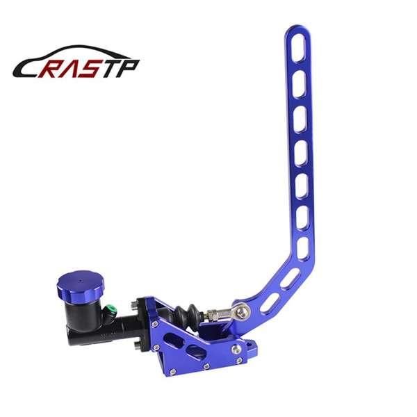 RASTP-Aluminum Hydraulic Drift Hand Brake Racing Parking Handbrake Lever Gear With Locking Oil Tank Blue RS-HB917