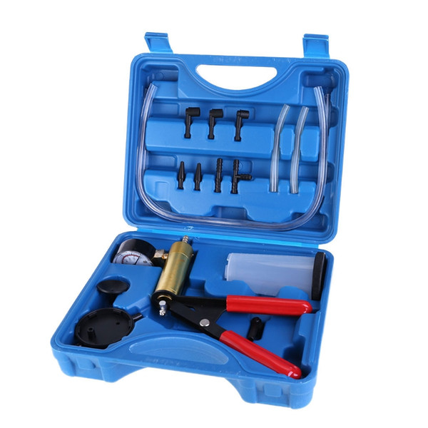 Free shipping Car Vacuum Pistol Break Bleeder Fluid Reservoir Tester Tool Hand Held Kit Auto