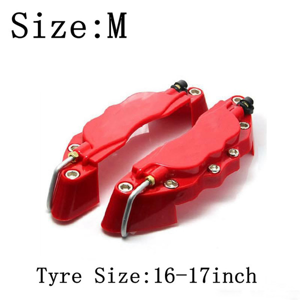 M size 16-17inch tyre 3D Caliper covers Fit for Brake pliers covers ABS Calipers Front Rear Disc Cover Kit