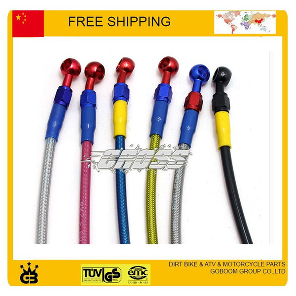 free shipping Colorful Hydraulic disc Brake Hose ATV quad buggy go cart Dirt Pit Bike aceessories order<$18no track