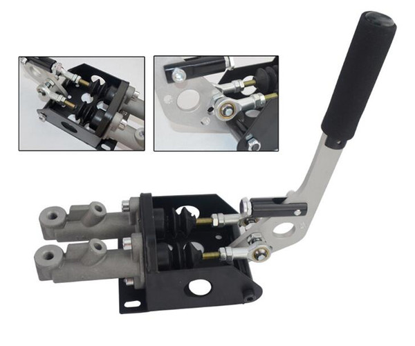 Universal Double Master Cylinder Hydraulic Drift E-Brake Racing Handbrake Black