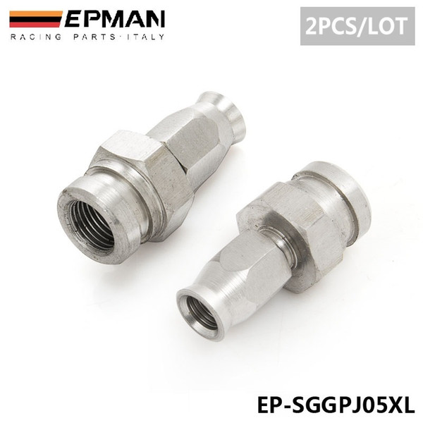 TANSKY - 2PCS/LOT EPMAN AN -3 Hose To M10x1.0 Stainless Steel Straight Brake Swivel Hose Ends Fittings EP-SCGPJ05XL(2PC)