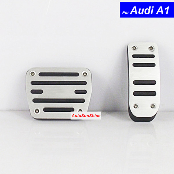 Car Aluminium Alloy Petrol Clutch Fuel Brake Braking Pad Foot Pedals Rest Plate for Audi A1 A3 A4L A6L A7 A8 Q3 Q5 Auto Pedals