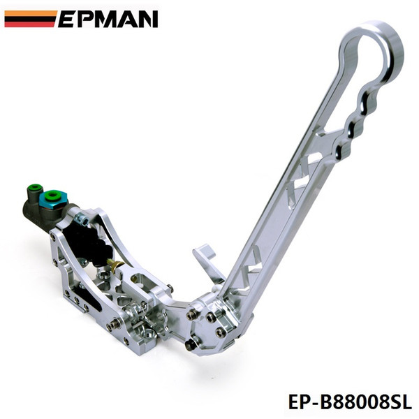 EPMAN 2015 New Silver Hydraulic Drift E-Brake Racing Handbrake Lever Gear Locking Sliver,Black,Neo Chrome Universal JDM EP-B88008