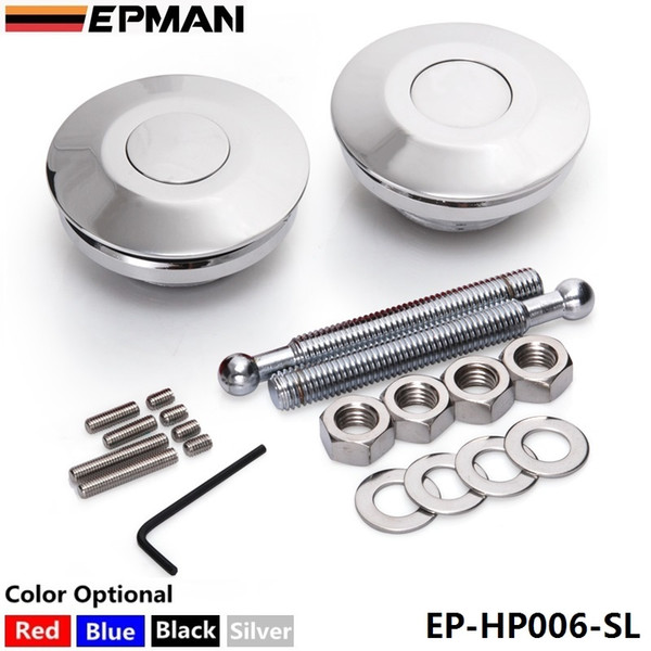 EPMAN Quick Latch Silver Mini Quick Latch Fastener Aluminum dzus fasteners BLACK RED BLUE SILVER EP-HP006