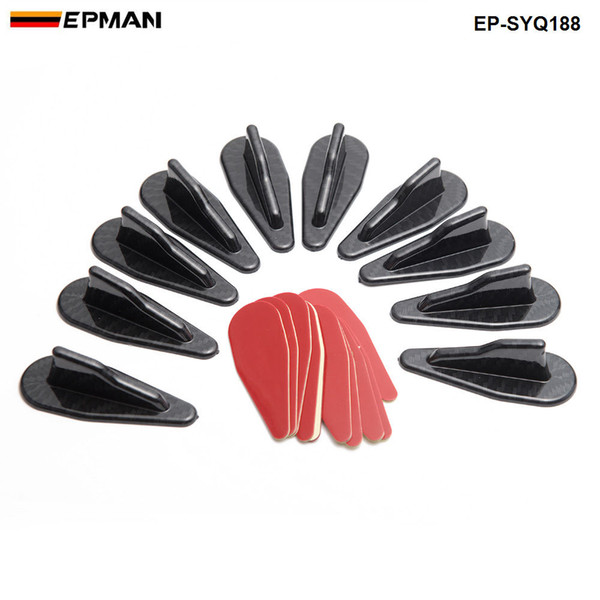 EPMAN -10pcs/lot NEW Racing Bumper Diffuser windshield Roof Spoiler Vortex Generator For Honda Acura EP-SYQ188